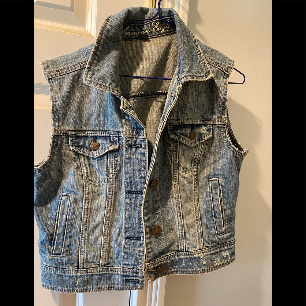 American eagle denim vest